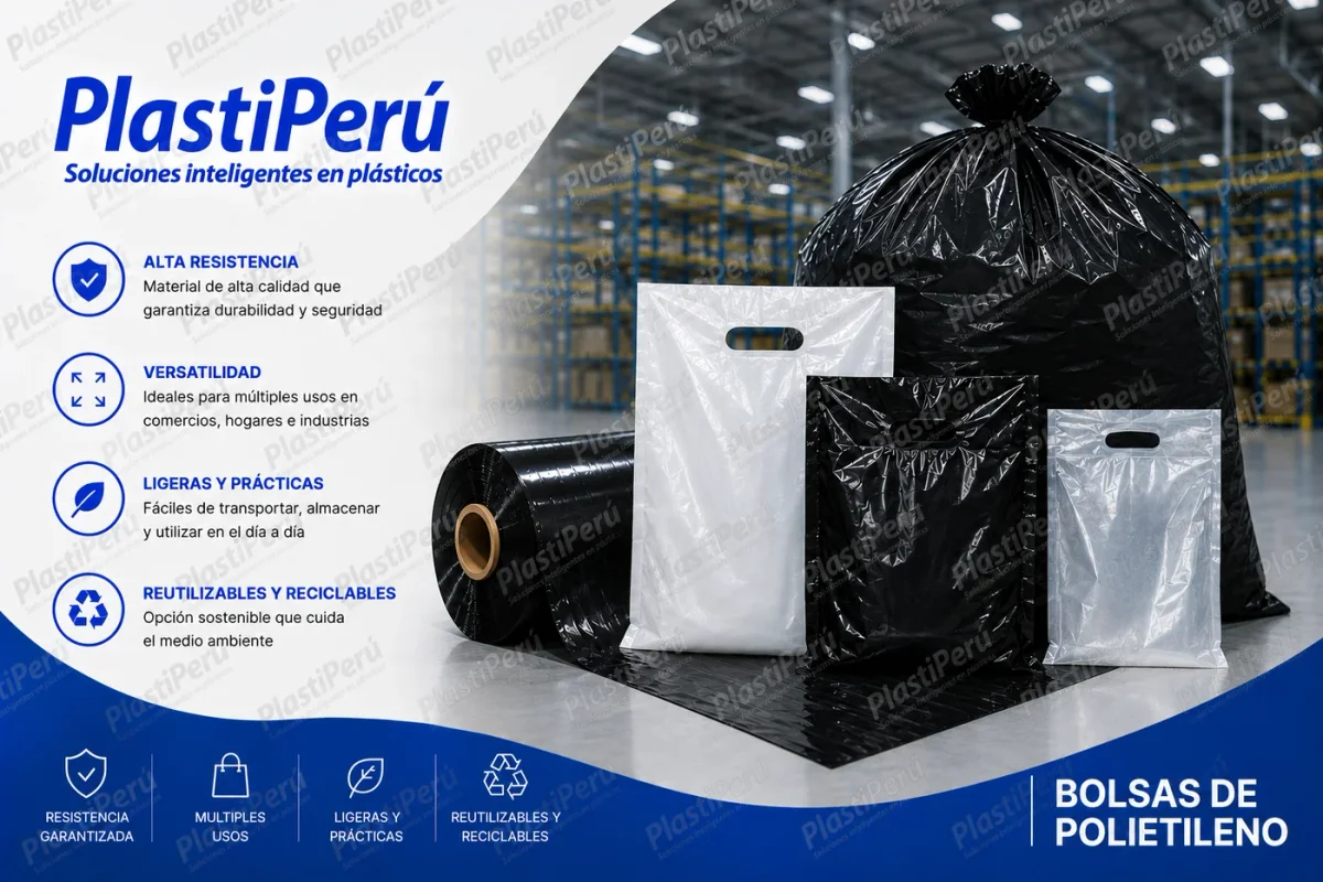 Bolsas de polietileno para exportación a Ecuador — fabricación directa por PlastiPerú