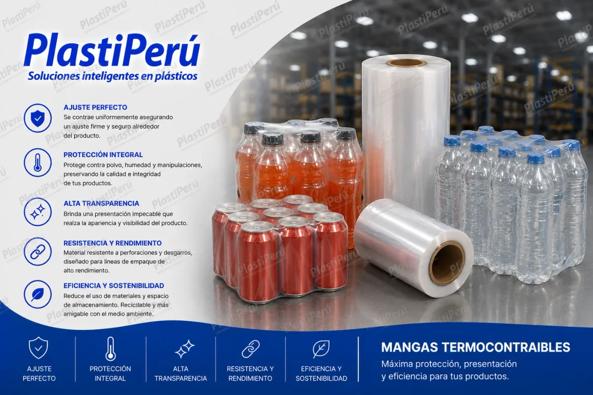 Mangas termocontraíbles para exportación a Chile — fabricación directa por PlastiPerú