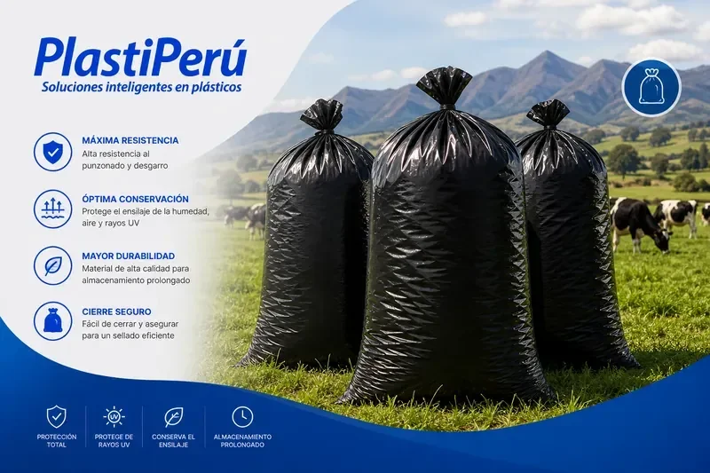 Bolsas para ensilaje para exportación a Chile — fabricación directa por PlastiPerú