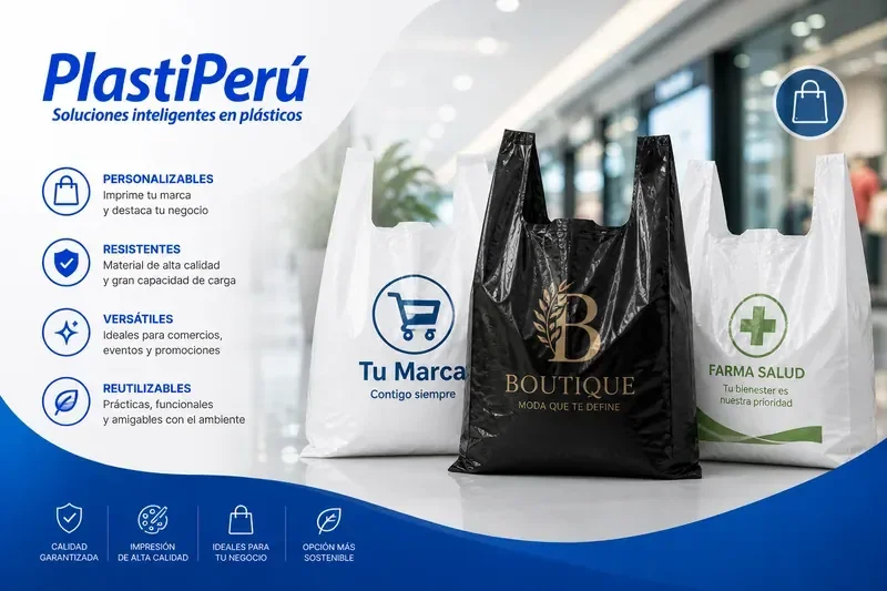 Bolsas publicitarias para exportación a Colombia — fabricación directa por PlastiPerú